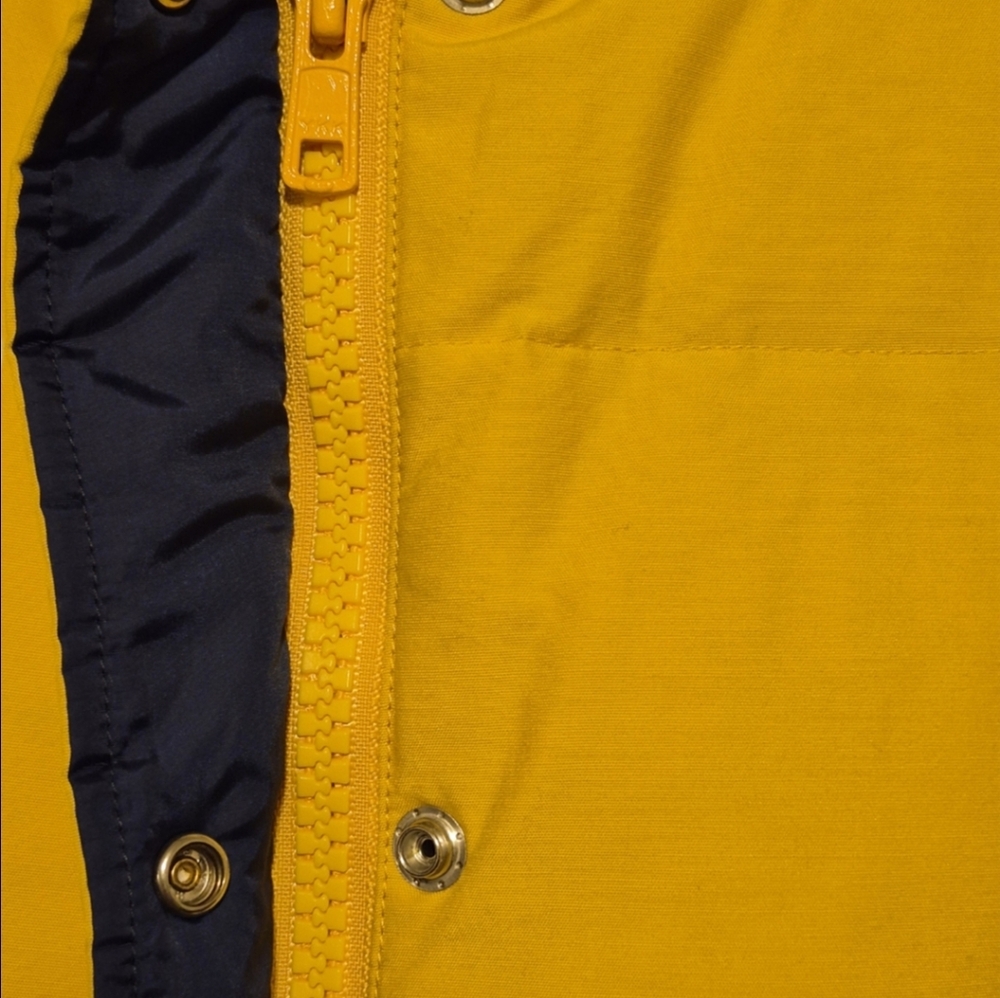 Women's s Lands End Quilted Puffer Vest - Yellow Large 12/14 - Picture 7 of 12